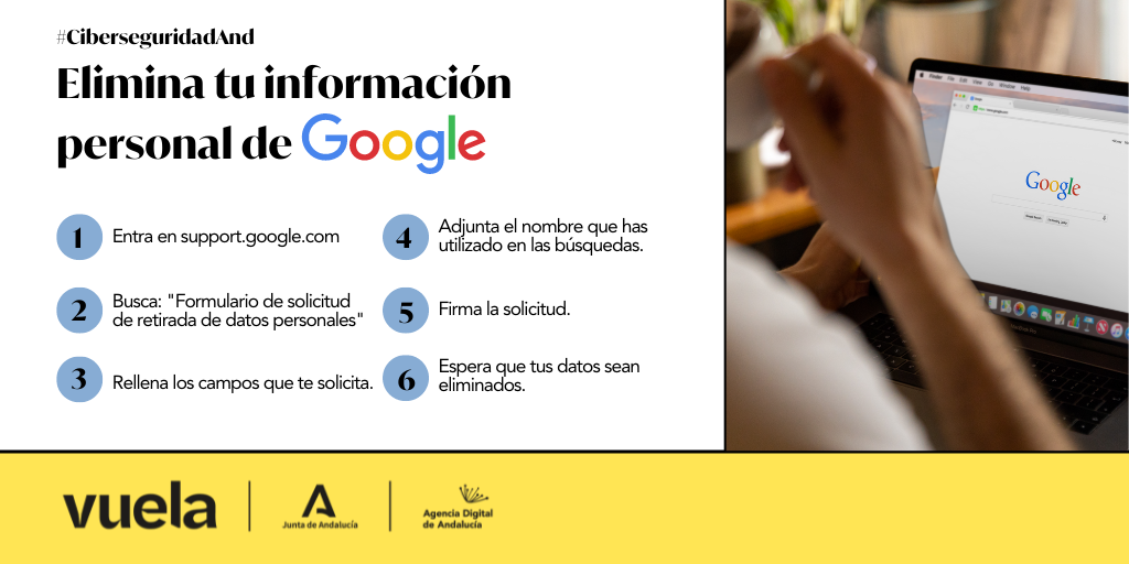 elimina tu información de Google, derecho al olvido