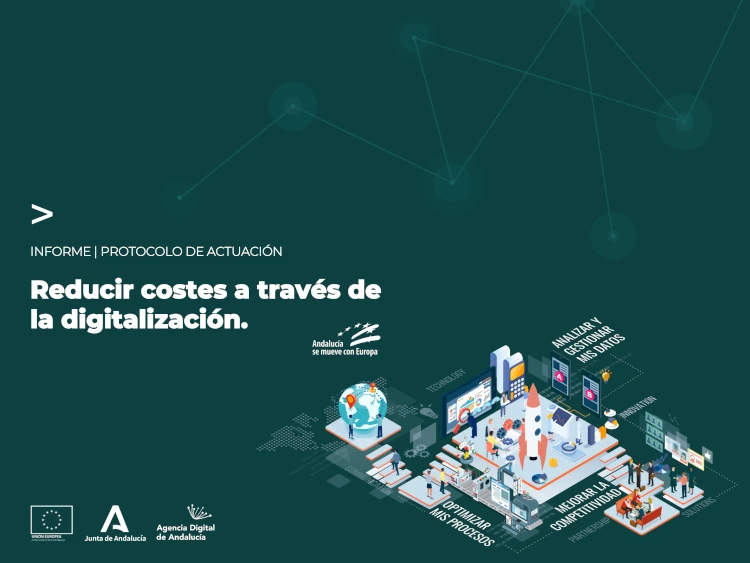 Portada de la publicación: Reducir costes a través de la digialización