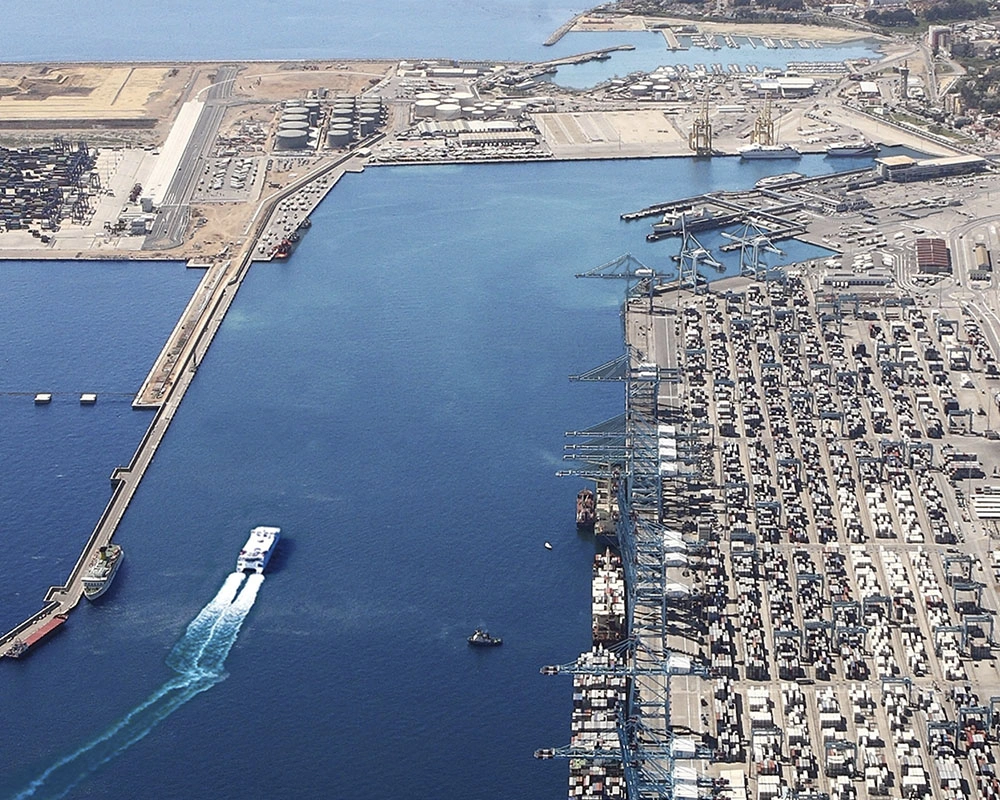Imagen aérea del Puerto de Algeciras