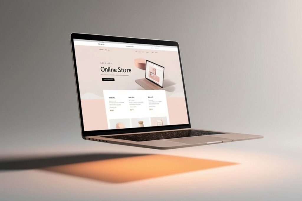 Mockup de tienda online